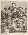 Scholars at a Lecture, William Hogarth  British, Etching and engraving; second state of two
