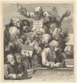 A Chorus of Singers, or The Oratorio, William Hogarth British, Etching; third state of three