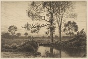 Autumn's Grey and Melancholy, Henry Farrer  American, Etching
