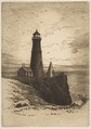 Lighthouse, Henry Farrer  American, Etching