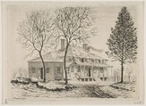 Somerindyck House, from "Scenes of Old New York", Henry Farrer  American, Etching, trial proof