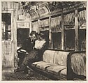 Night on the El Train, Edward Hopper  American, Etching