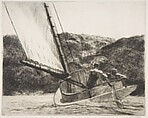 Cat Boat, Edward Hopper  American, Etching