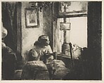 East Side Interior, Edward Hopper  American, Etching
