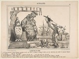 The Japan Expedition, from Actualités, published in Le Charivari, CHAM (Amédée Charles Henri, Comte de Noé)  French, Lithograph