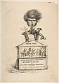 Caricature of Berlioz, from "La Caricature Provisoire, no. 1", Benjamin Roubaud (called "Benjamin")  French, Lithograph