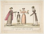 L'Amour et les Graces Arrivant de Londres; Le Suprême Bon-Ton No. 24, Adrien Pierre Godefroy, Le Jeune  French, Hand-colored etching
