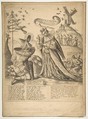 Allegory on Vanity, Anonymous, German, 17th century, Engraving