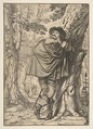 James Howel Standing in a Forest, Claude Mellan (French, Abbeville 1598–1688 Paris), Engraving of face, hat, hand and collar by Mellan; the rest by Bosse. Third state of four (BN)