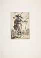 A Man Seen from the Back Leaning on a Croquet Mallet (Le Jouer de mail), Abraham Bosse (French, Tours 1602/04–1676 Paris), Etching; first state of two (Duplessis)