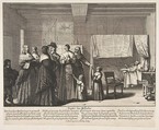 Visiting the Sick (Visiter les malades), Abraham Bosse  French, Etching and engraving; first state of two (Join-Lambert and Préaud)