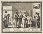 Presents Offered to the Bride (Les Présents offerts à la Mariée), Abraham Bosse  French, Etching; first state of two (Duplessis)