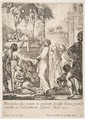 Healing the Paralytic (Jésus-Christ prouve en guérissant un paralytique, qu'il a le pouvoir de pardonner les péchés), Claude Vignon  French, Etching