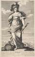 Sémiramis, Gilles Rousselet  French, Engraving (figure by Rousselet) and etching (background by Bosse)