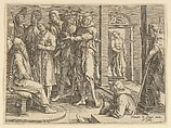 Joseph Telling His Dreams to Jacob (copy), Clement de Jonghe  Dutch, Engraving