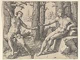 Fall of Man, Lucas van Leyden Netherlandish, Engraving; second state