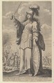 Déborah, Gilles Rousselet French, Engraving (figure by Rousselet) and etching (background by Bosse)