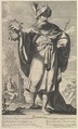Sphiron, Gilles Rousselet  French, Engraving (figure by Rousselet) and etching (background by Bosse)