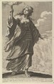 Une Dame de Chypre, Abraham Bosse  French, Engraving (figure by Rousselet) and etching (background by Bosse)