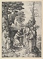 The Raising of Lazarus, Lucas van Leyden  Netherlandish, Engraving