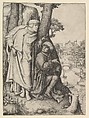 Susanna and the Two Elders, Lucas van Leyden  Netherlandish, Engraving