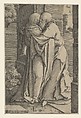 St. Joachim Embracing St. Anna, Lucas van Leyden Netherlandish, Engraving