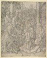 Esther Before Ahasuerus, Lucas van Leyden Netherlandish, Engraving; third state