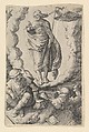 The Resurrection, Lucas van Leyden  Netherlandish, Engraving; first state
