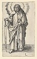 St. Simon, Lucas van Leyden Netherlandish, Engraving