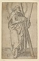 St. Andrew, Lucas van Leyden  Netherlandish, Engraving