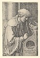 St. Luke, Lucas van Leyden Netherlandish, Engraving