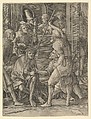 Christ Crowned with Thorns, Lucas van Leyden Netherlandish, Engraving; second state
