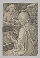 St. Matthew, from the series The Four Evangelists, Lucas van Leyden Netherlandish, Engraving