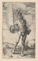 The Standard Bearer, Lucas van Leyden Netherlandish, Engraving