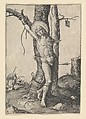 St. Sebastian, Lucas van Leyden  Netherlandish, Engraving