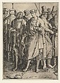 Group of Armed Men (copy), Lucas van Leyden Netherlandish, Engraving