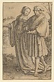 The Promenade, Lucas van Leyden Netherlandish, Engraving