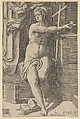 Faith, from "The Seven Virtues", Lucas van Leyden  Netherlandish, Engraving; second state