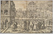 Large Ecce Homo, Lucas van Leyden  Netherlandish, Engraving; first state