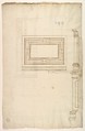 Court Cupboard (side elevation), Anonymous, French, 16th century, Pen and brown ink
