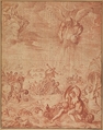 The Deluge, Pierre Brebiette  French, Red chalk