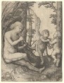 Boy with a Trumpet, Lucas van Leyden Netherlandish, Engraving