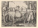 The Milkmaid, Lucas van Leyden Netherlandish, Engraving