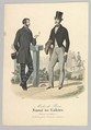 888 from Modes de Paris, Journal des Tailleurs, Anonymous, French, 19th century  French, Hand-colored lithograph