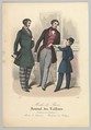 892 from Modes de Paris, Journal des Tailleurs, Anonymous, French, 19th century  French, Hand-colored lithograph