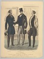 L'Elégant, from "Journal des Tailleurs", Anonymous, French, 19th century  French, Hand-colored lithograph
