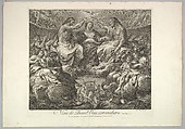 Coronation of the Virgin, Annibale Carracci Italian, Etching and engraving