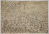Calvary (Golgotha), Lucas van Leyden Netherlandish, Engraving; fifth state