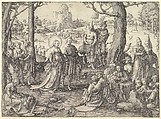 Dance of St. Mary Magdalene, Lucas van Leyden Netherlandish, Engraving; first state