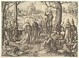 The Dance of the Magdalene, Lucas van Leyden Netherlandish, Engraving